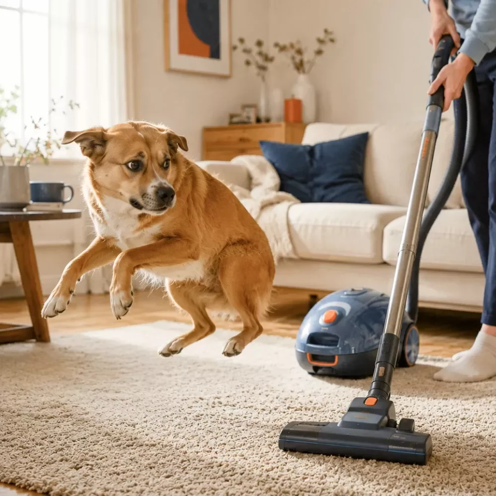 Helping Pets Handle Vacuum Stress