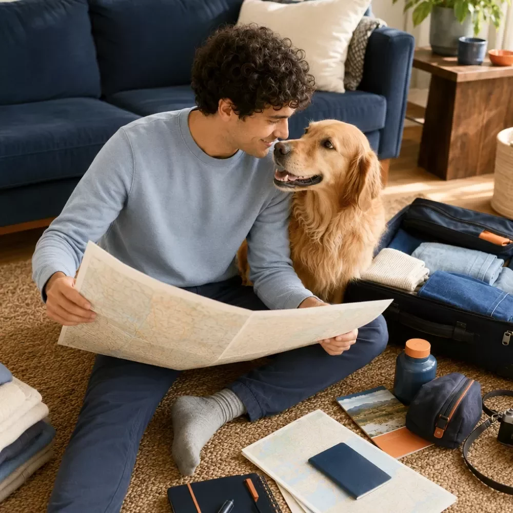 Pet Travel Essentials Checklist for Safe Trips | Printable Pet Travel Planner | Road Trip & Vacation Packing List for Dogs & Cats